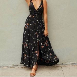 Christy Dawn Sartia floral wrap dress